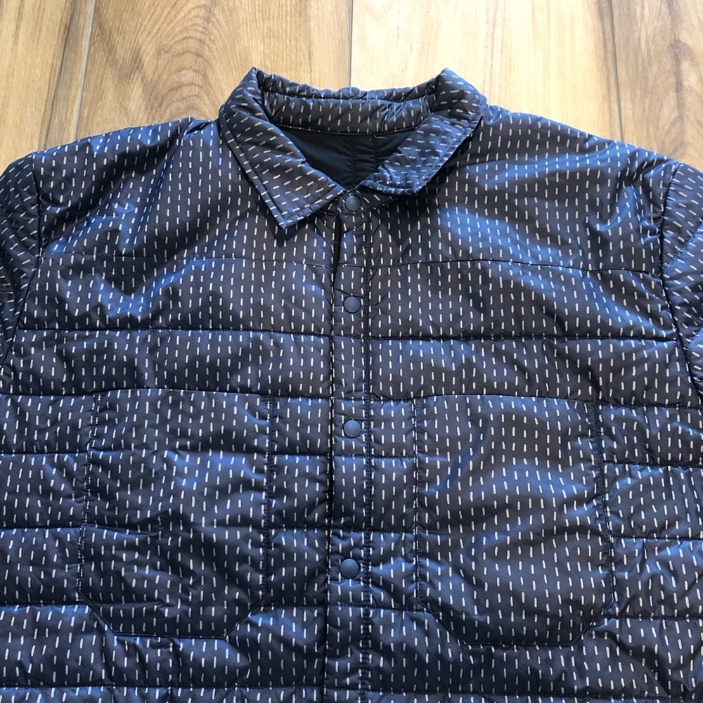 Lululemon Ukee Jacket Light Years Silver Spoon Deep Navy Quilted XXL - Picture 5 of 12